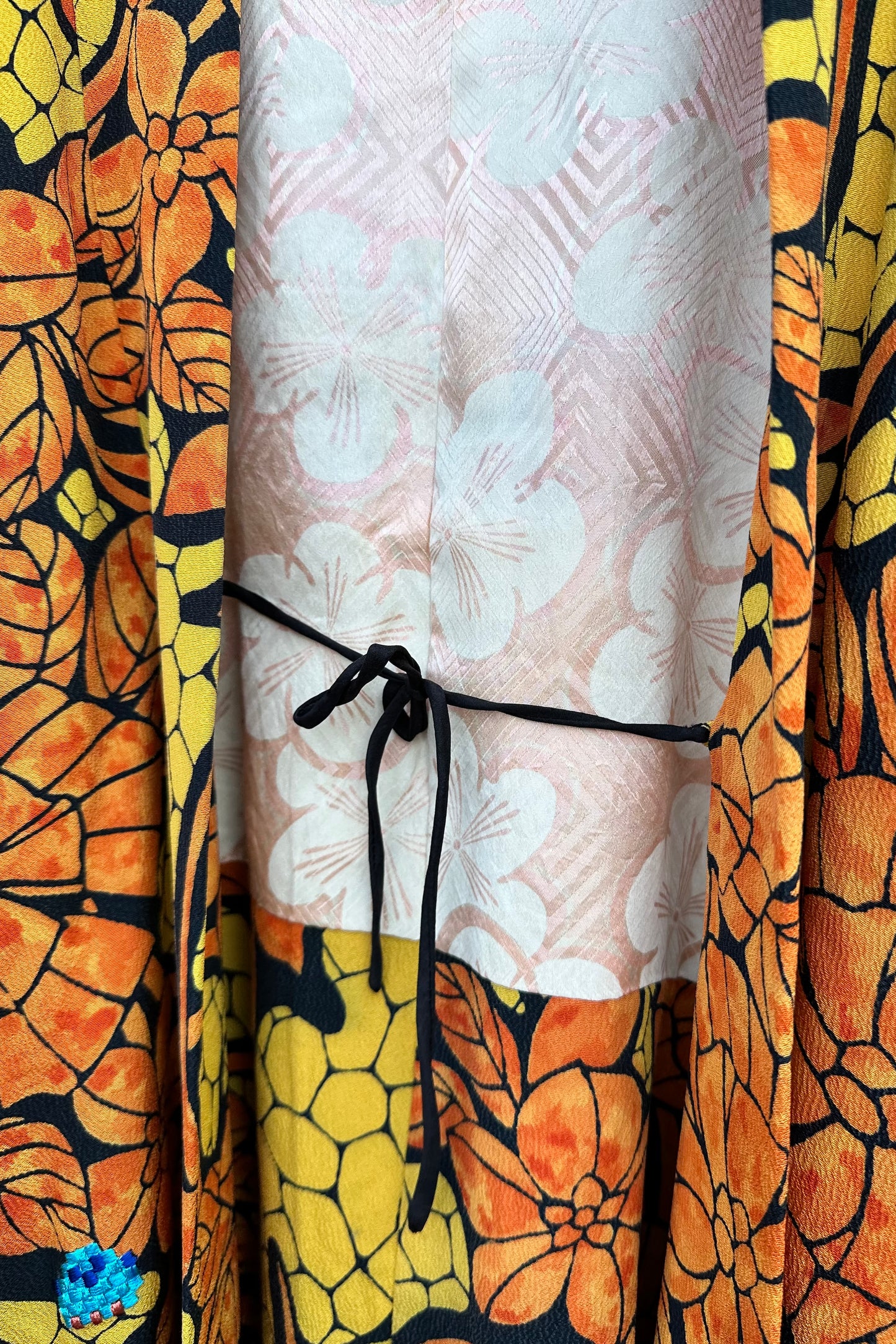 "Space Invaders" Haori - Orange Foliage
