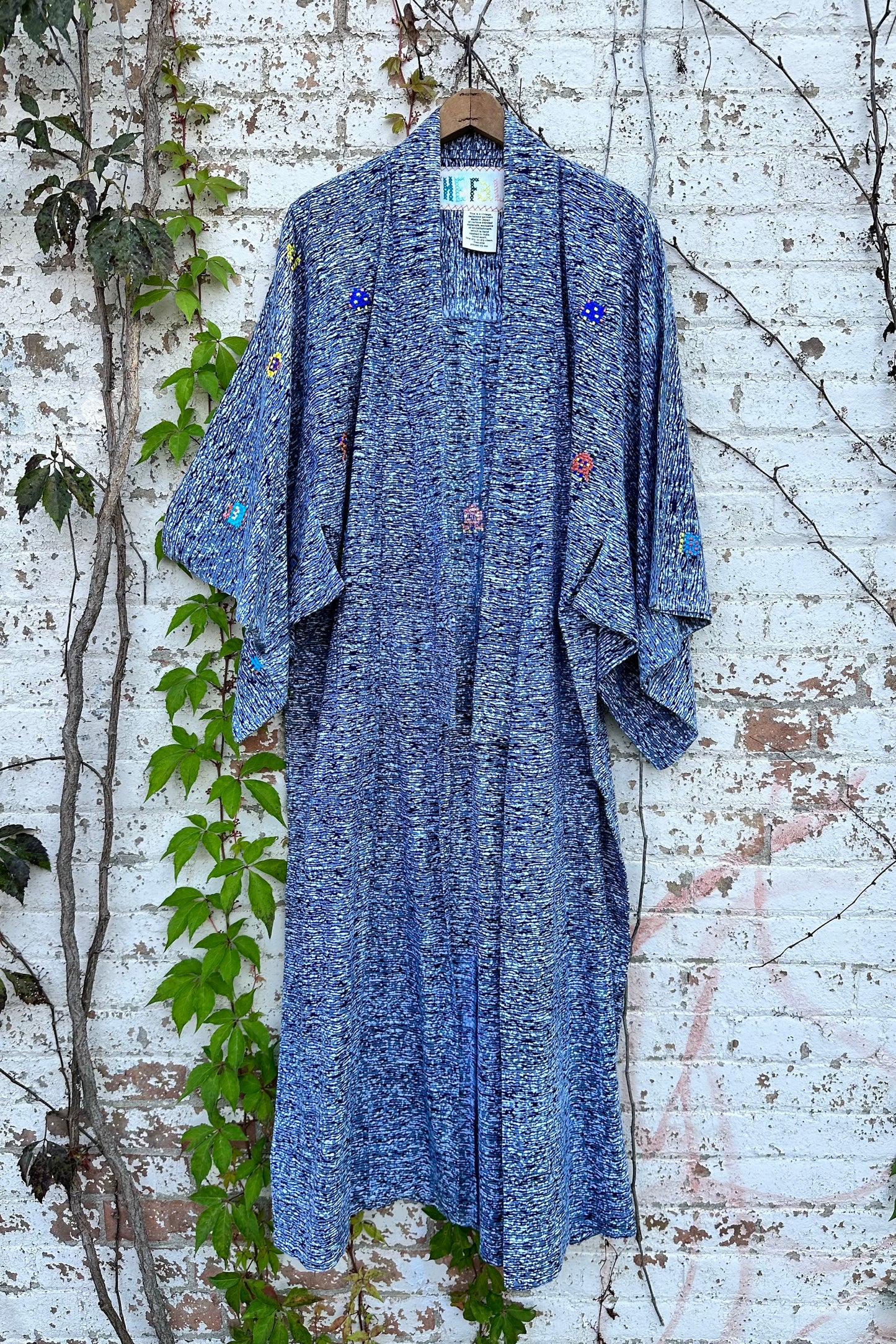 "Space Invaders" Kimono- Abstract Batik