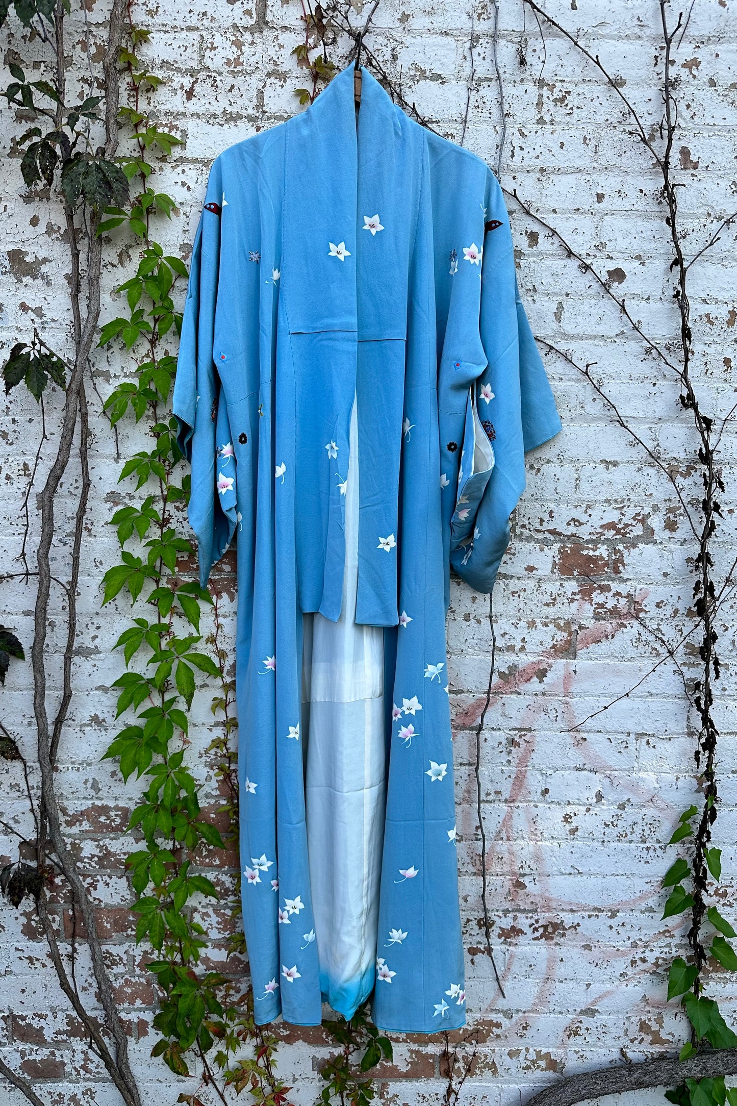 "Lost in Space" Kimono- Falling Flowers