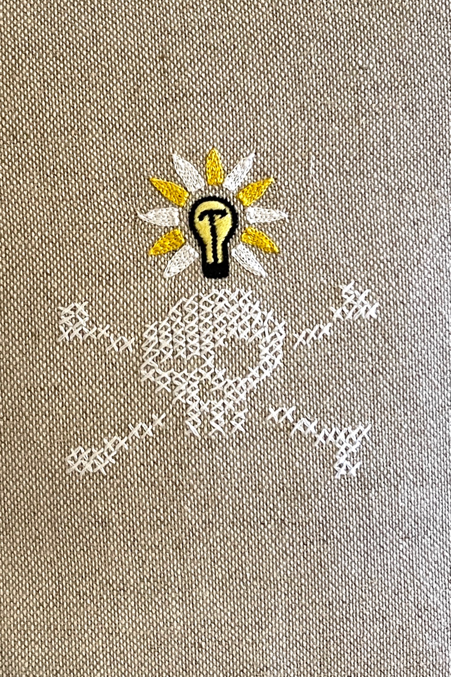 "'Till Death We Do Art" Pillow - Natural/Multi