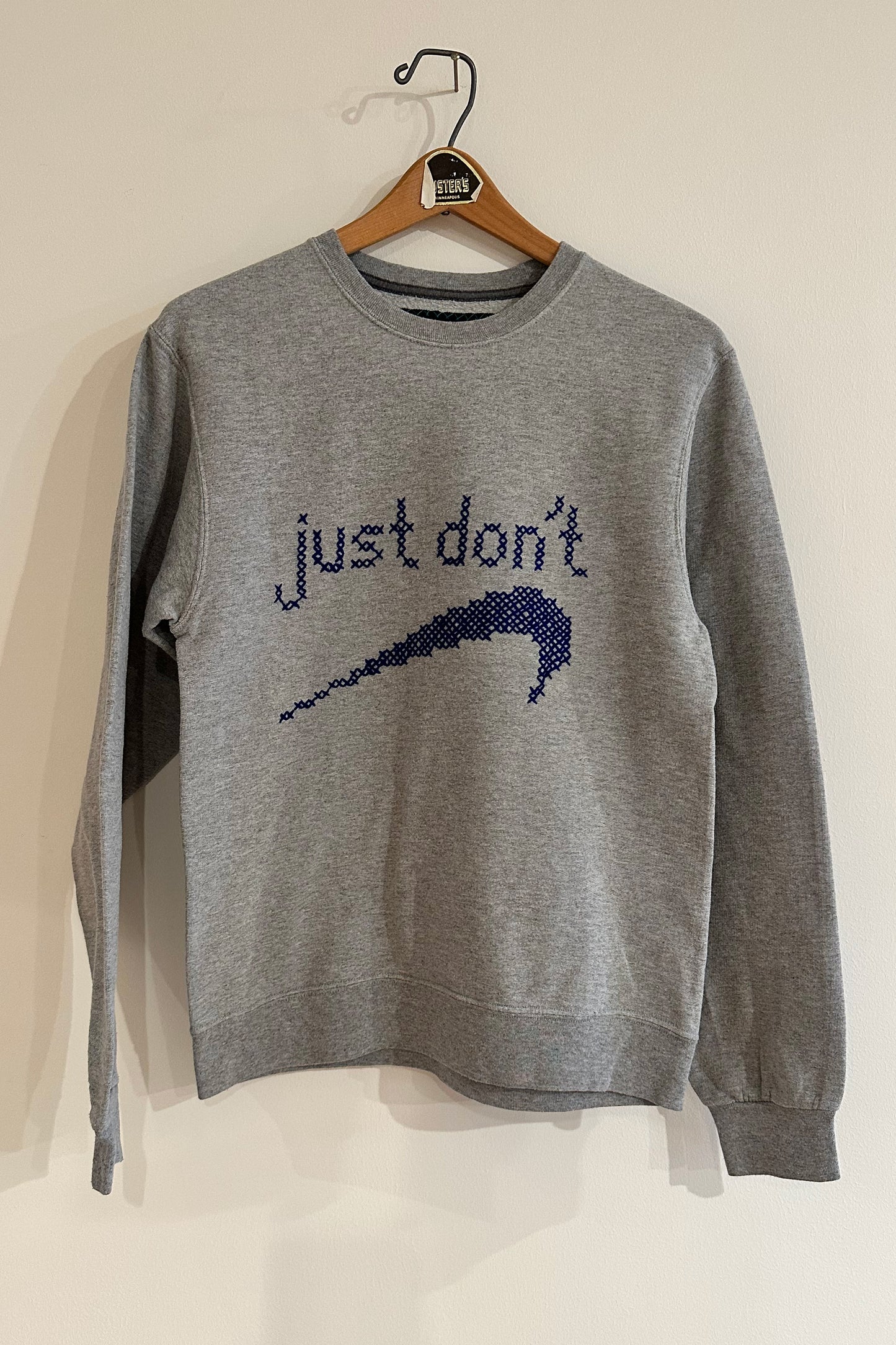 "Just Don't" Sweatshirt - Solid/Blue