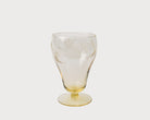 Etched vintage glass, front view 