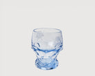 Etched vintage glass, front view 