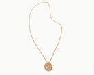 Vintage diamond pendant necklace, whole necklace view