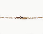 Upcycled necklace with gold plated quarter, clasp view  