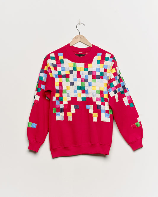 Ellsworth Geo Sweatshirt - Bright Red