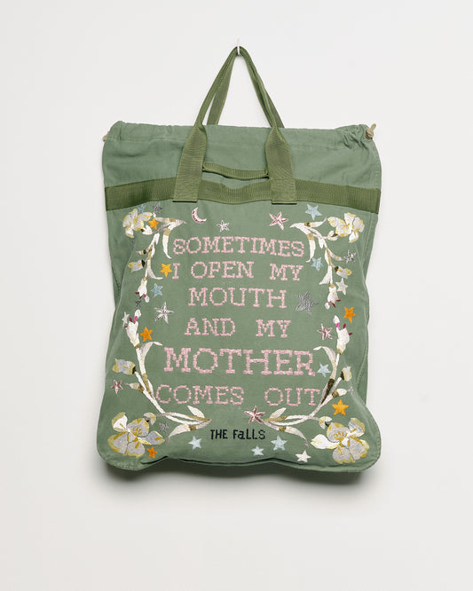 "Sometimes Mother" Iris & Stars Laundry Tote