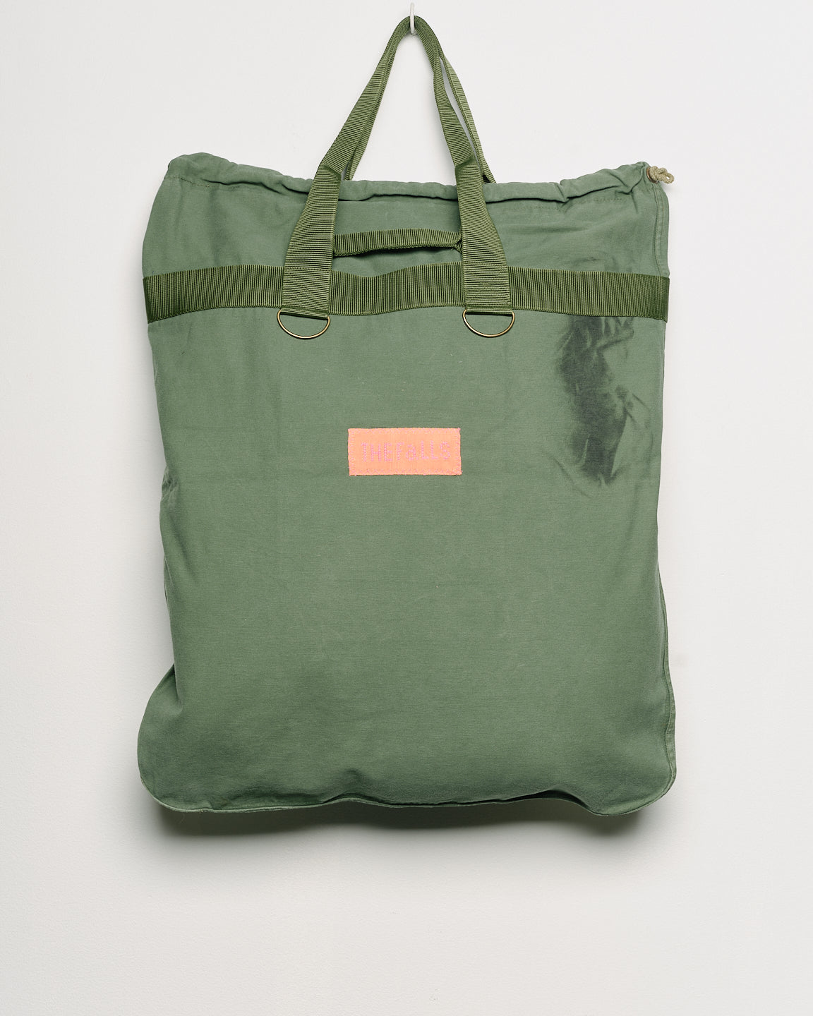 Bag with embroider embellishments, back view 