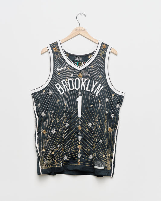 "Pick Your Team!" Brooklyn Nets "Harden 13" Jersey with Starburst Beading