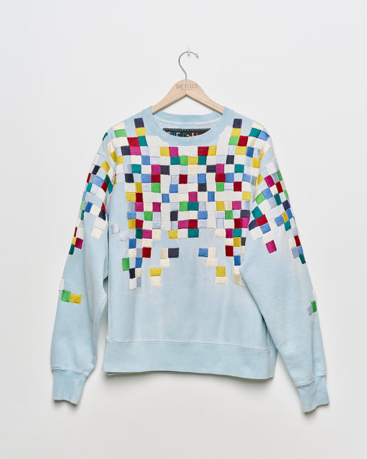 Ellsworth Geo Sweatshirt - Powder Blue