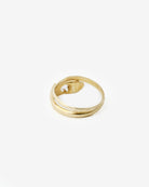 18k vintage snake diamond ring, back view