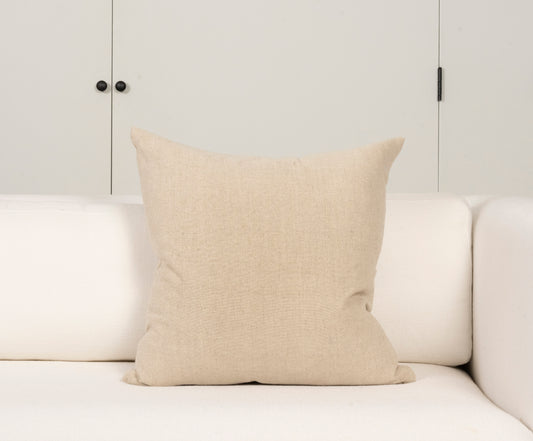 "Watch Your Belongings" Pillow - Natural/Multi