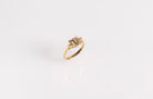 Vintage diamond ring, front view 