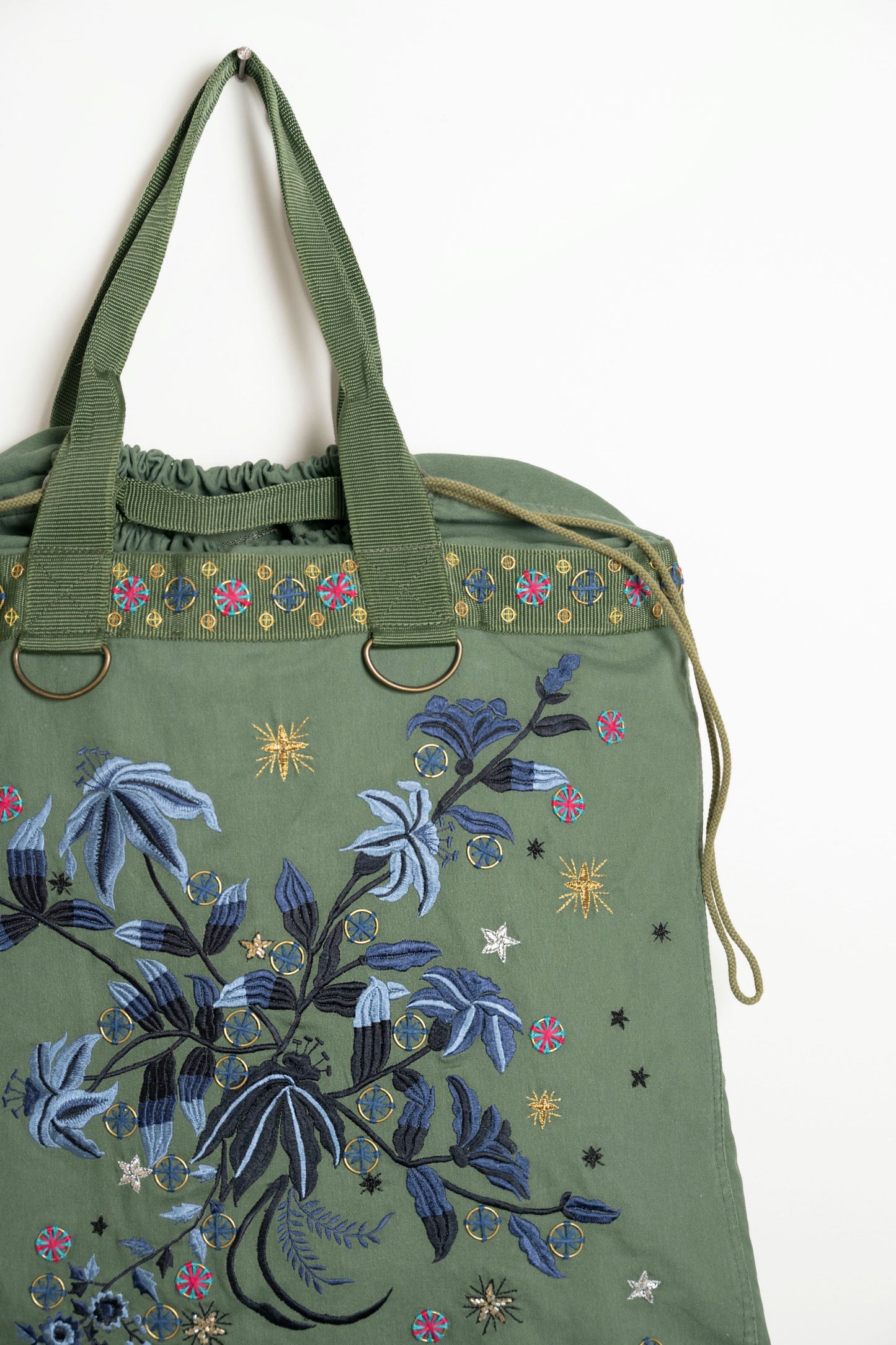 “Midnight Lily” Oversized Tote Bag