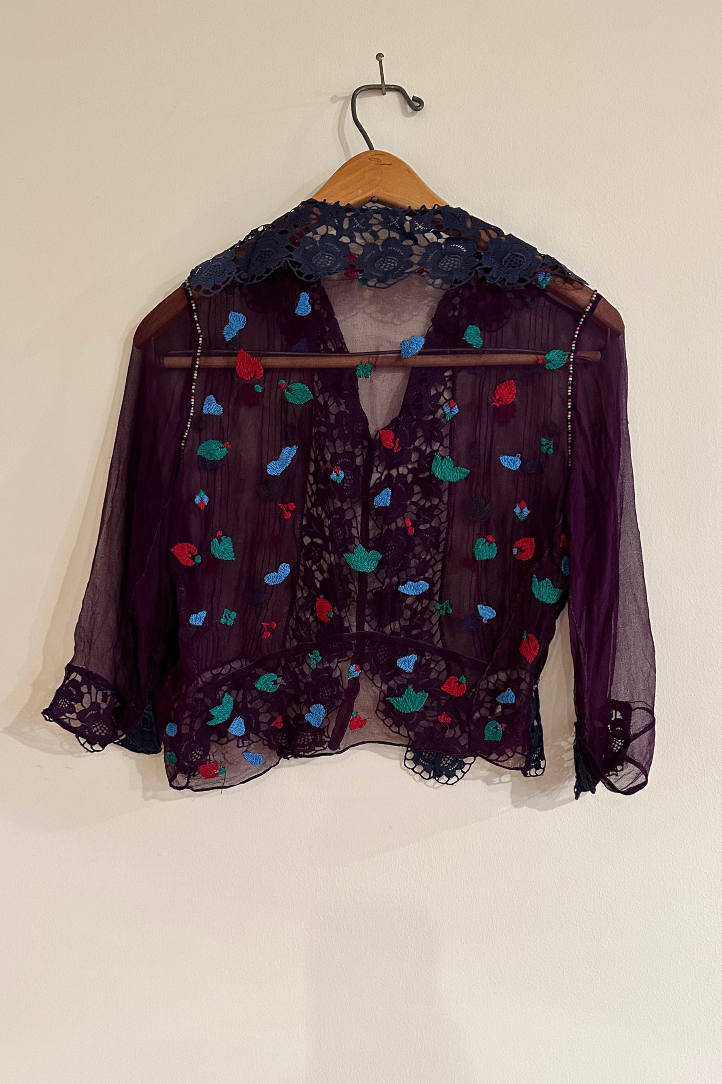 1 Of 1 "Cascading Fruits" Blouse - Purple/Multi